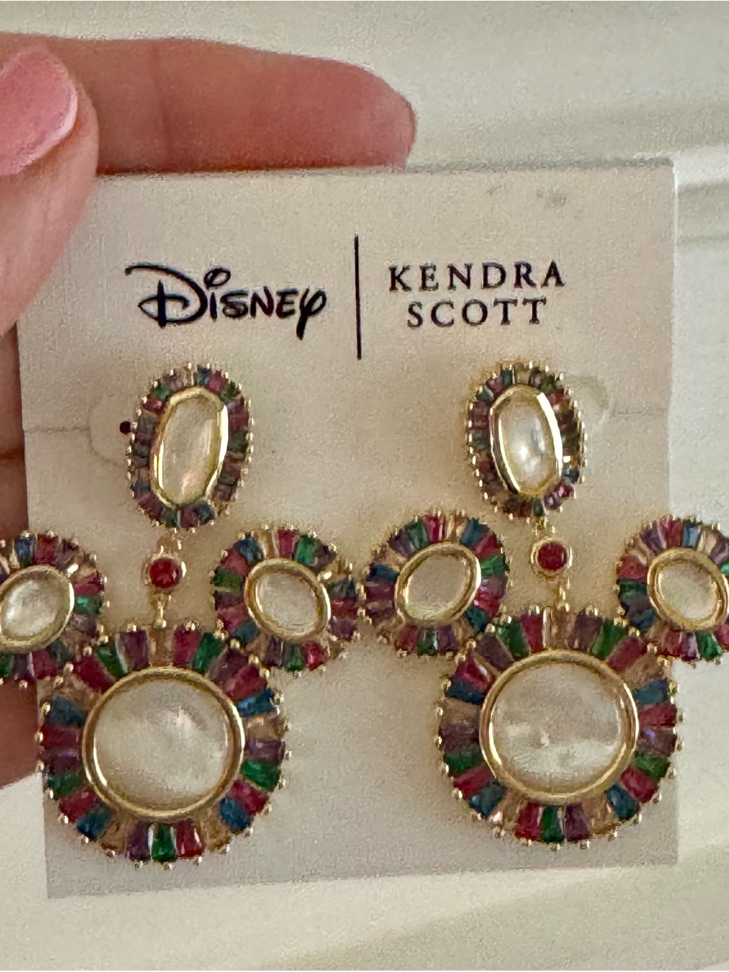 Kendra Scott X Disney Mickey Mouse Ears Multicolor Statement Earrings